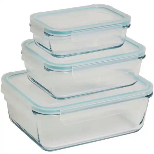 CARREFOUR HOME Lot de 3 boites de conservation