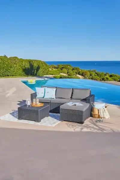 KETER Salon de jardin d'angle California