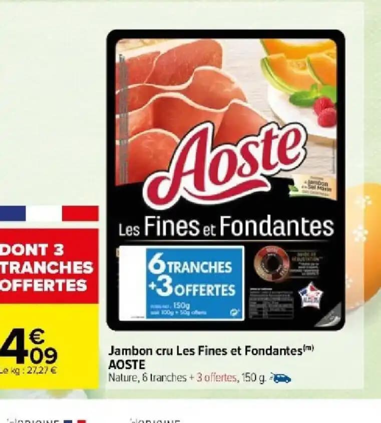 Jambon cru Les Fines et Fondantes(m)