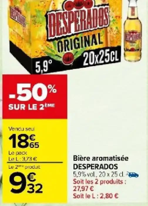 Bière aromatisée DESPERADOS