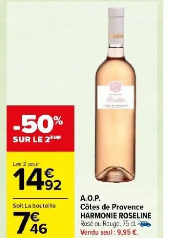 A.O.P. Côtes de Provence HARMONIE ROSELINE