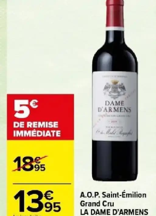 A.O.P. Saint-Émilion Grand Cru LA DAME D'ARMENS