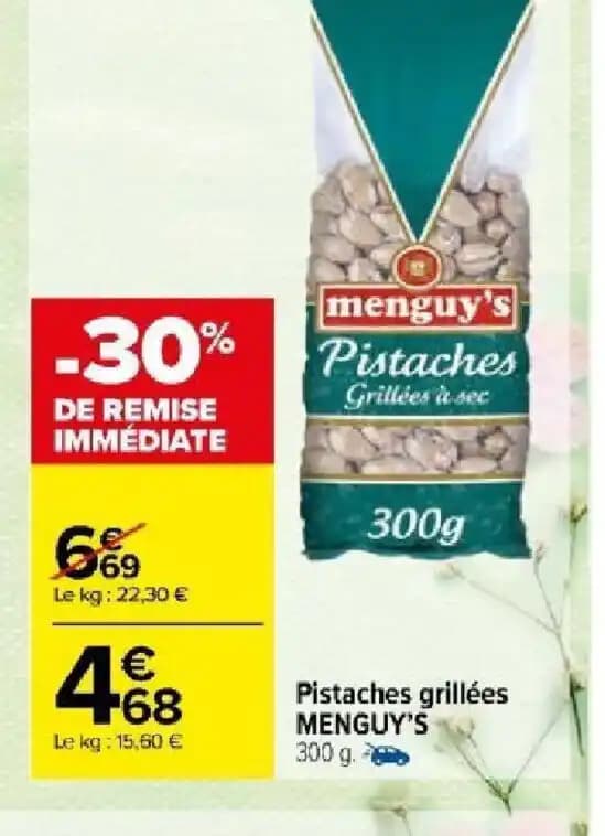 Pistaches grillées MENGUY'S