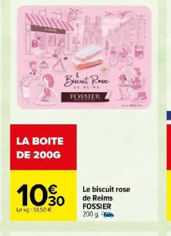 Le biscuit rose de Reims FOSSIER