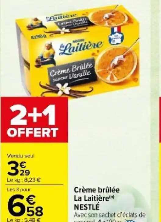 Crème brûlée La Laitière(n)