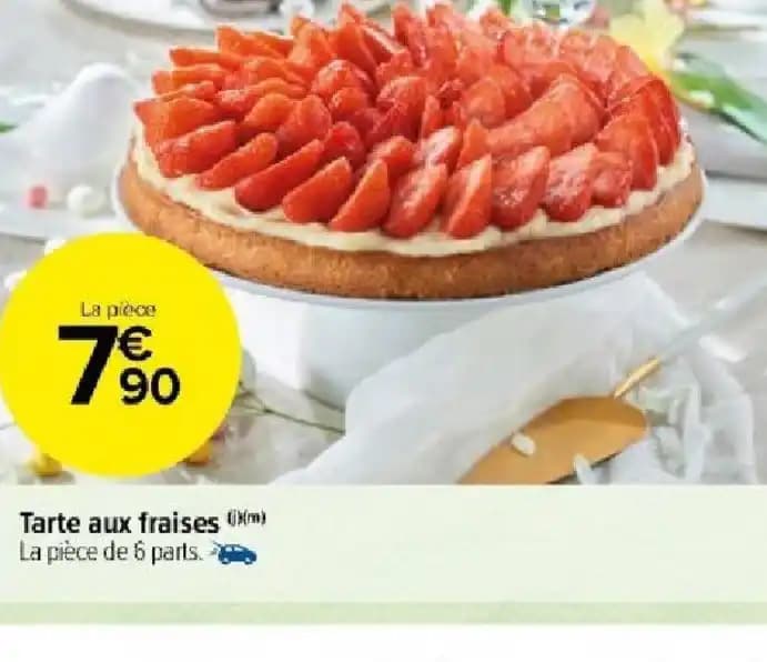 Tarte aux fraises (m)