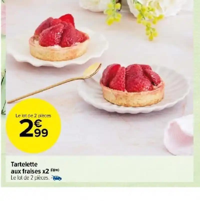 Tartelette aux fraises x2 m)