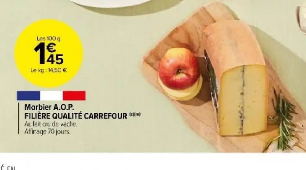 Morbier A.O.P. FILIÈRE QUALITÉ CARREFOUR (m)