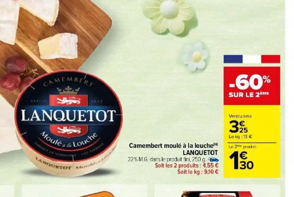 Camembert moulé à la louche LANQUETOT