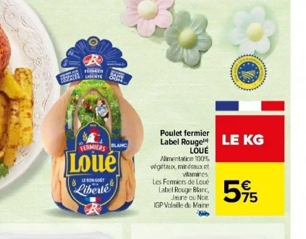 Poulet fermier Label Rouge