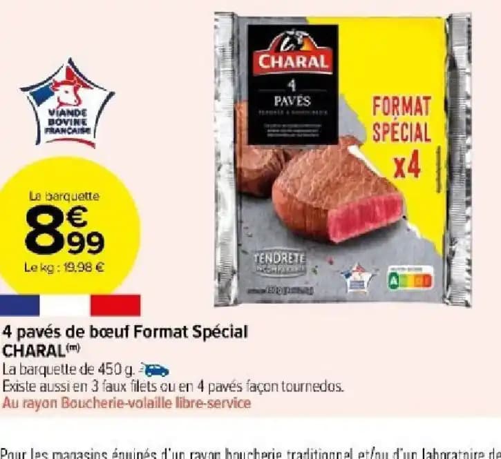 4 pavés de bœuf Format Spécial