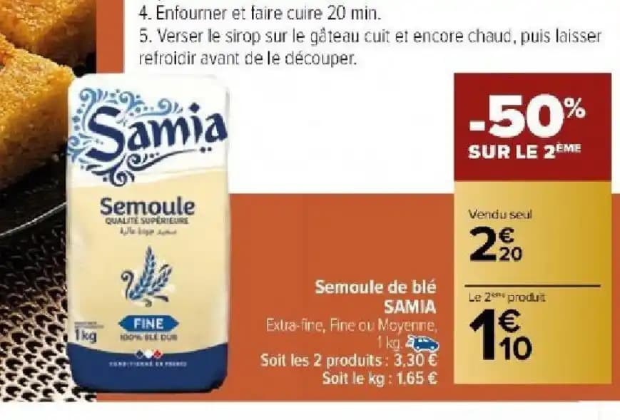 Semoule de blé SAMIA