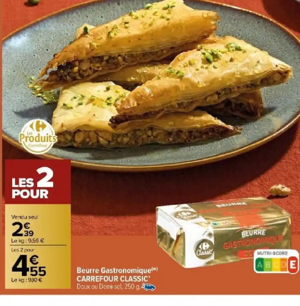 Beurre Gastronomiqu CARREFOUR CLASSIC