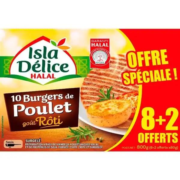 Burger De Poulet Roti Isla Delice