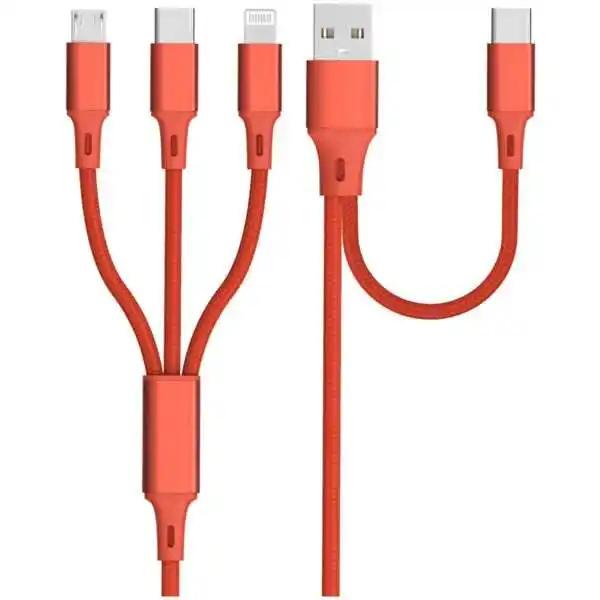 Câble Qilive 5 En 1 8Pin/Micro-Usb/Usbc