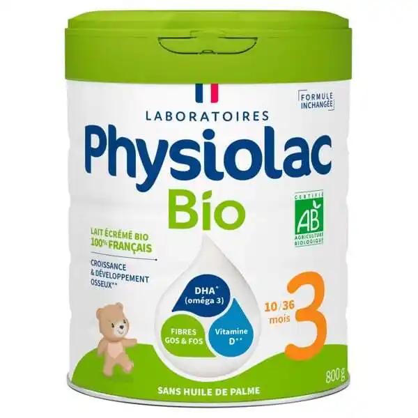 Physiolac Lait En Poudre Croissance Bio 3Ème Âge
