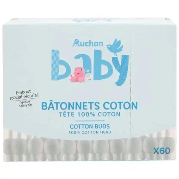 Bâtonnet De Coton Auchan Baby