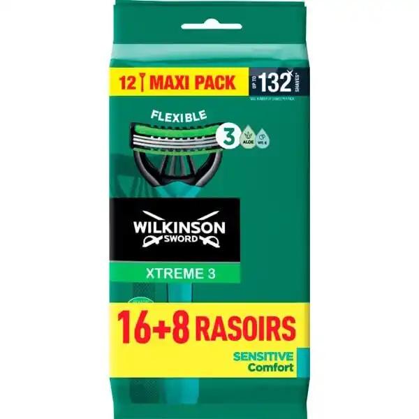 Rasoirs Jetables Xtreme 3 Sensitive Comfort Wilkinson