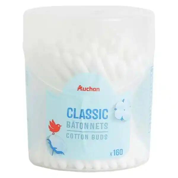 Coton Tige Bâtonnets Classic Auchan