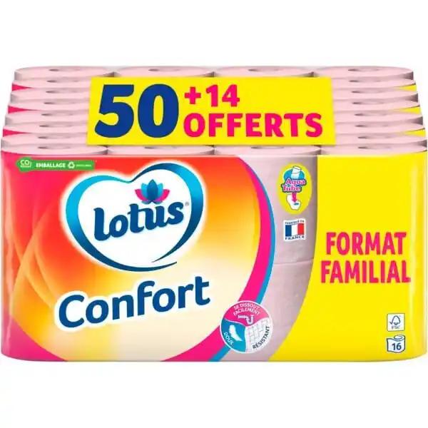 Papier Toilette Confort Aquatube Rose Lotus