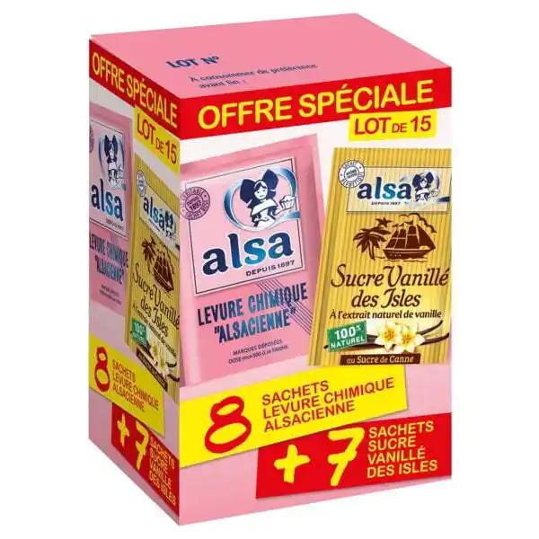 Lot Sucre Vanillé Des Isles Et Levure Chimique Alsa