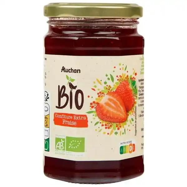 Confiture Extra Fraise Auchan Bio