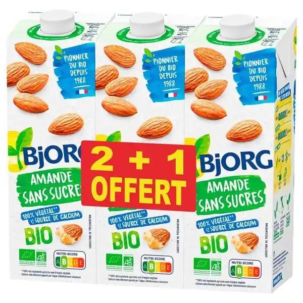 Boisson Végétale Au Lait D'amande Sans Sucres Bio Bjorg