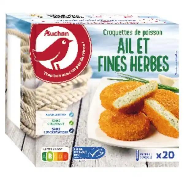 Croquettes De Poisson Ail Et Fines Herbes Surgelées Auchan