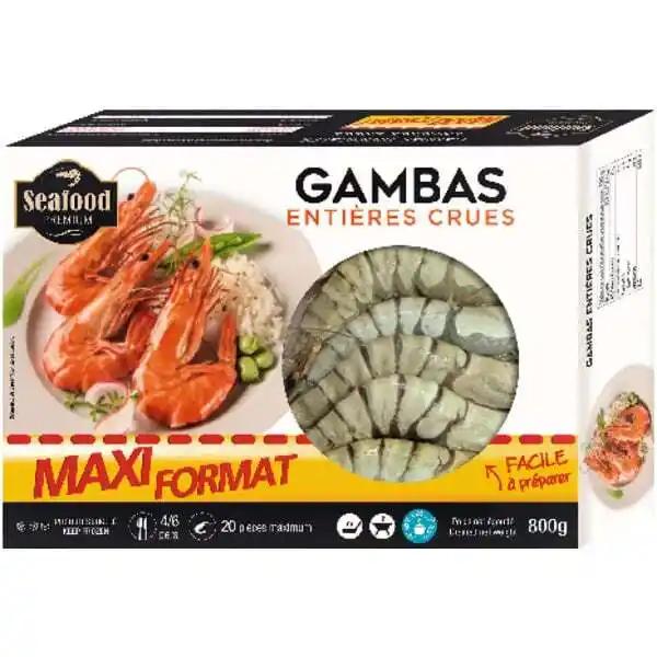 Gambas Entières Crues Surgelées
