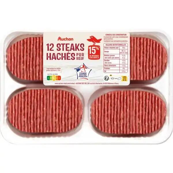 Steaks Hachés Pur Bœuf Auchan