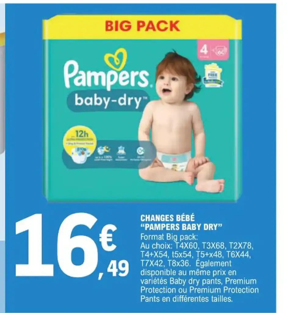 CHANGES BÉBÉ PAMPERS BABY DRY