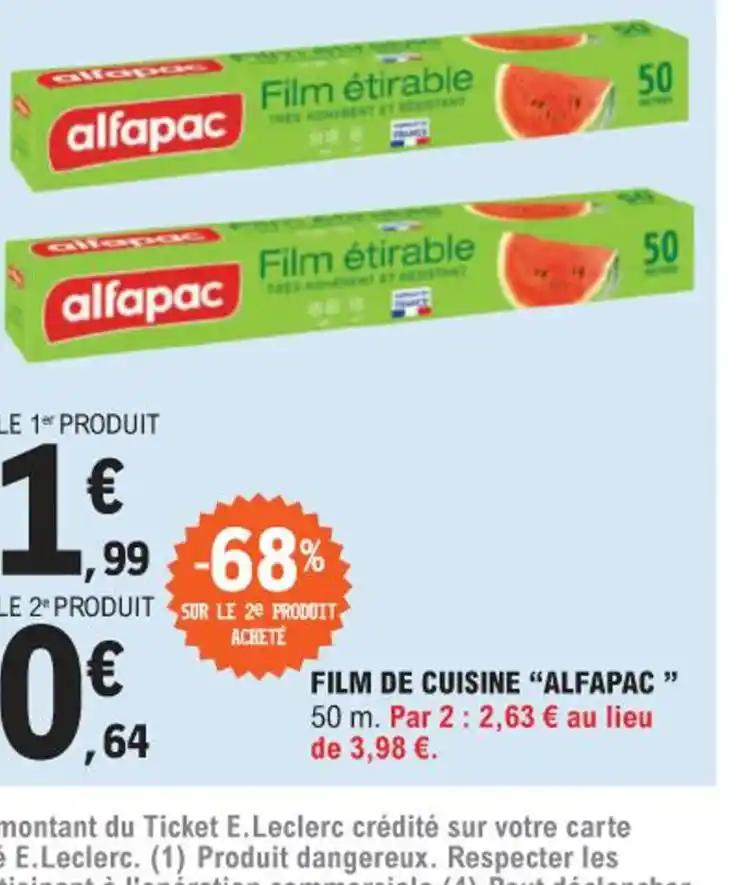 FILM DE CUISINE "ALFAPAC