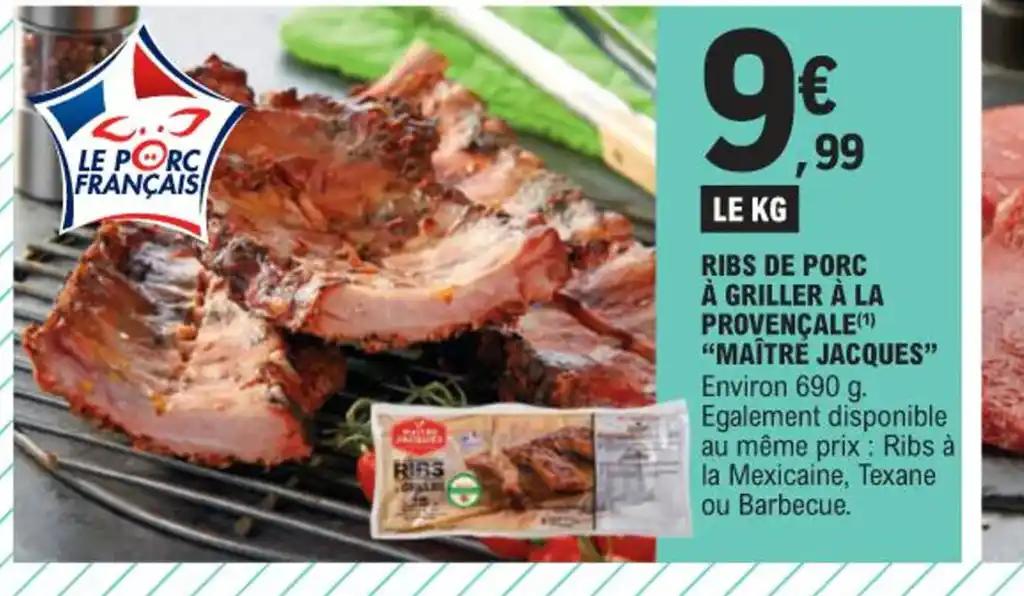 RIBS DE PORC À GRILLER À LA PROVENÇALE