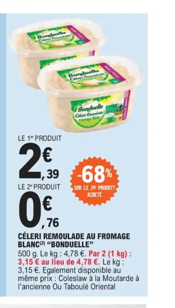 CÉLERI REMOULADE AU FROMAGE BLANC (2) "BONDUELLE"