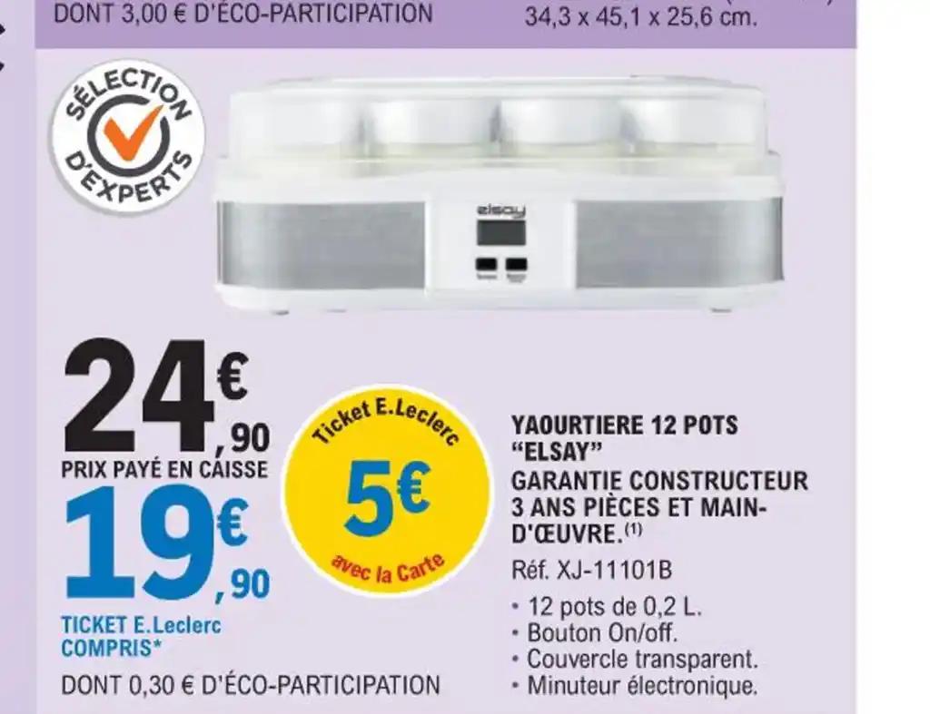 YAOURTIERE 12 POTS "ELSAY"