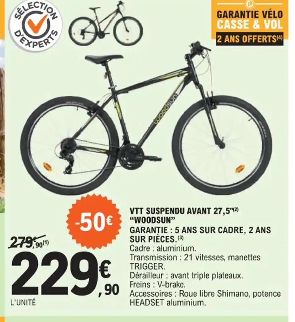 VTT SUSPENDU AVANT 27,5"(2) "WOODSUN"