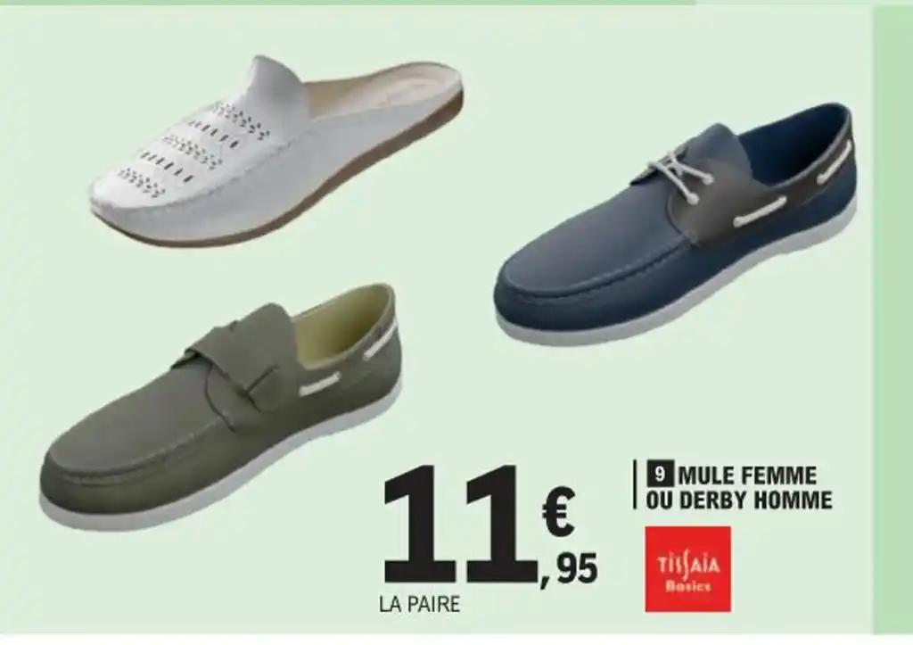 9 MULE FEMME OU DERBY HOMME