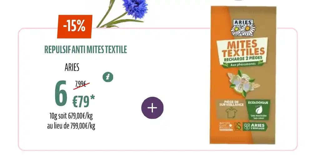 REPULSIF ANTI MITES TEXTILE