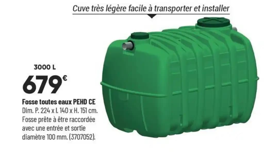 Fosse toutes eaux PEHD CE