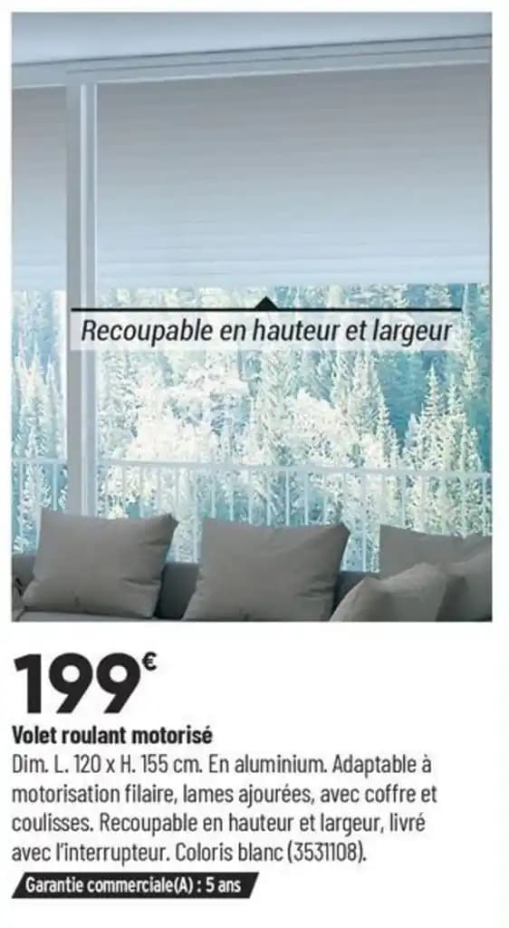 Volet roulant motorisé