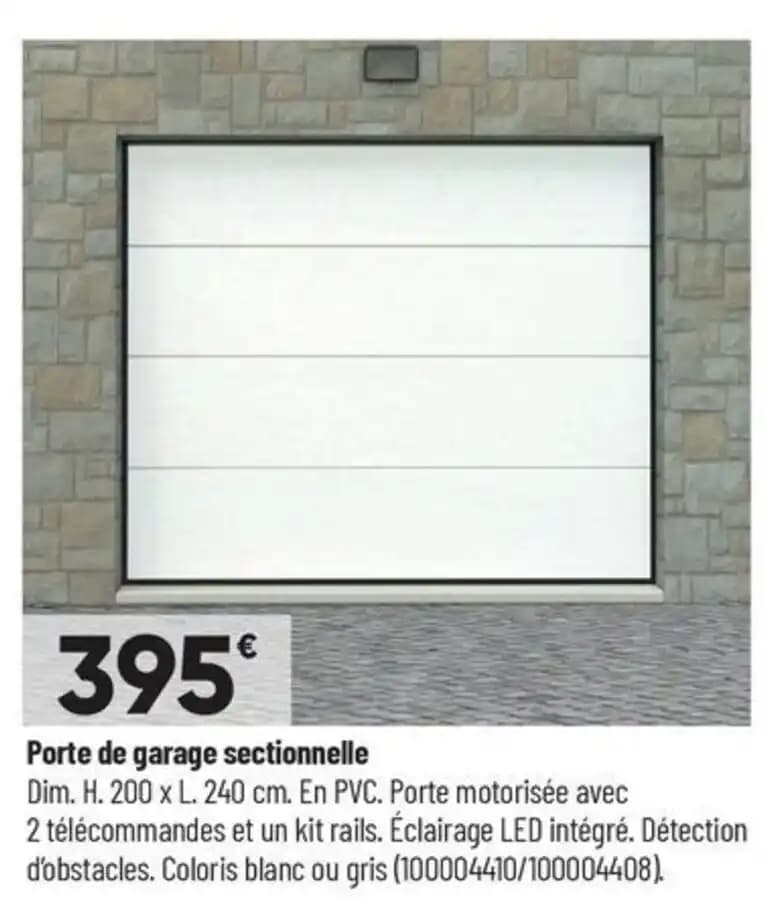 Porte de garage sectionnelle