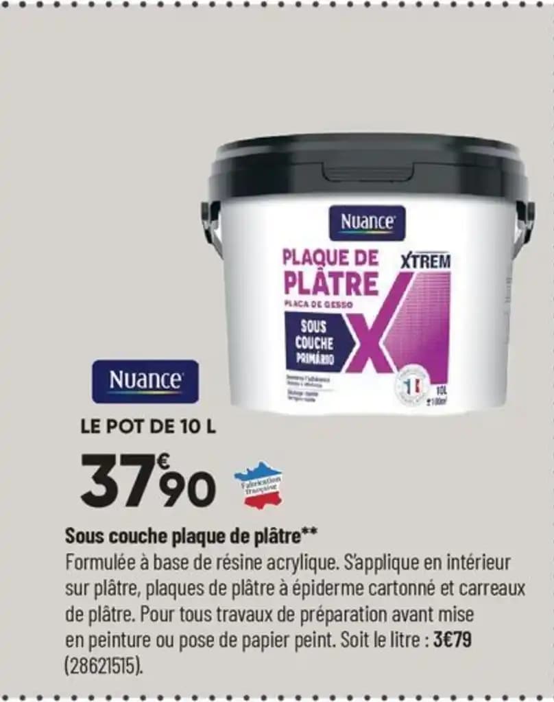 Sous couche plaque de plâtre**