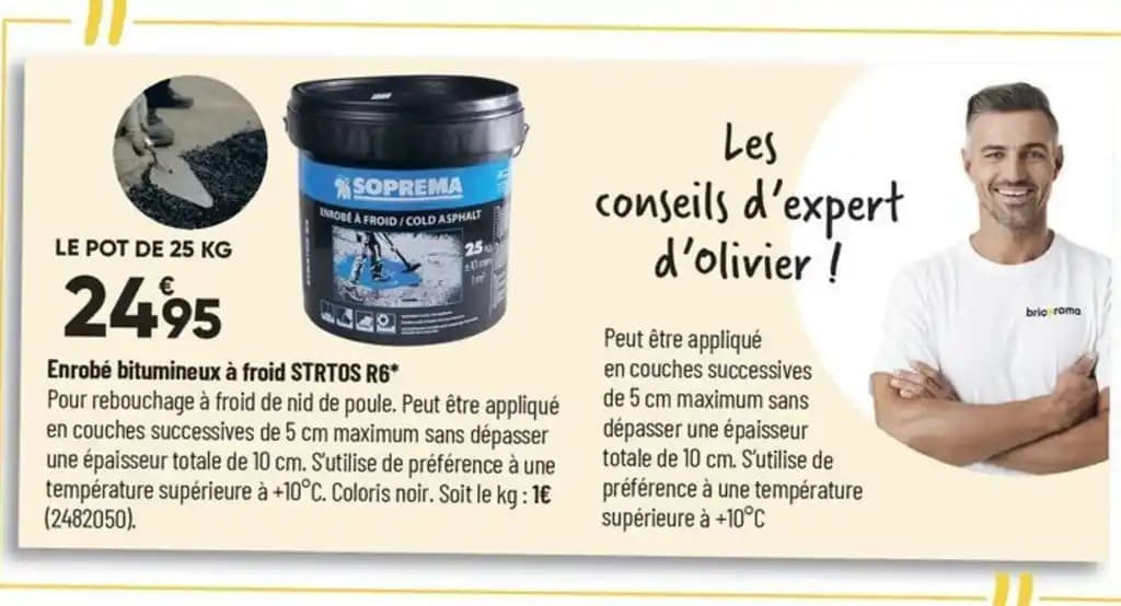 Enrobé bitumineux à froid STRTOS R6*