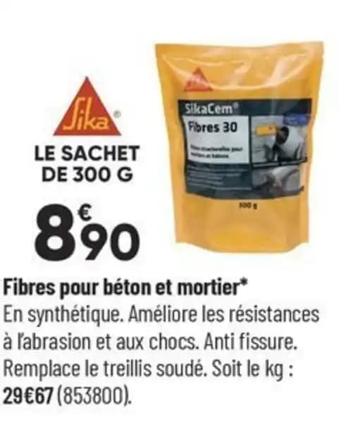 Fibres pour béton et mortier*