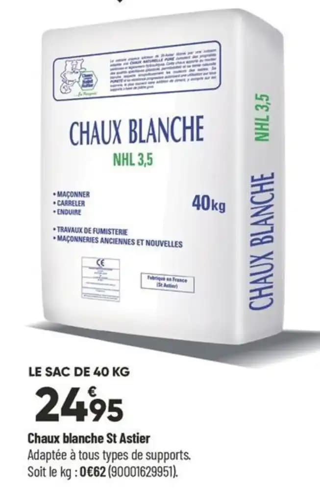Chaux blanche St Astier