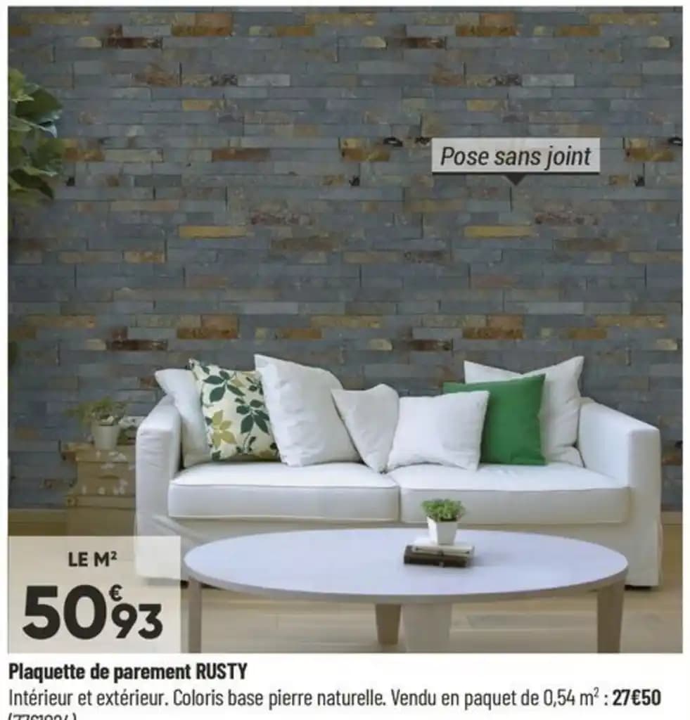 Plaquette de parement RUSTY