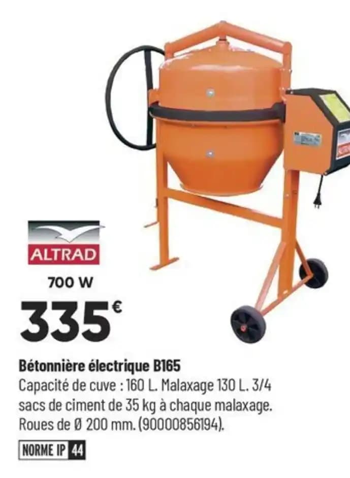 Bétonnière électrique B165