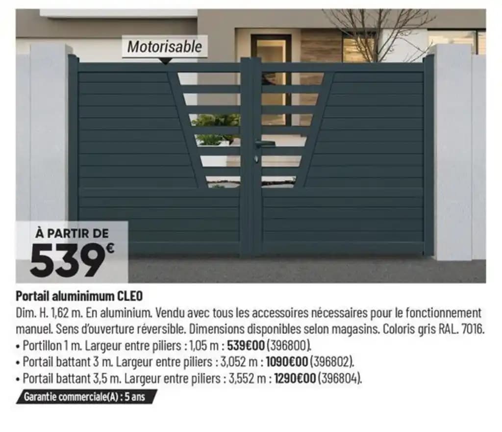 Portail aluminimum CLEO