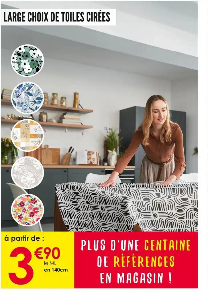 LARGE CHOIX DE TOILES CIRÉES