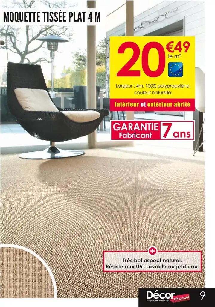 MOQUETTE TISSÉE PLAT 4 M